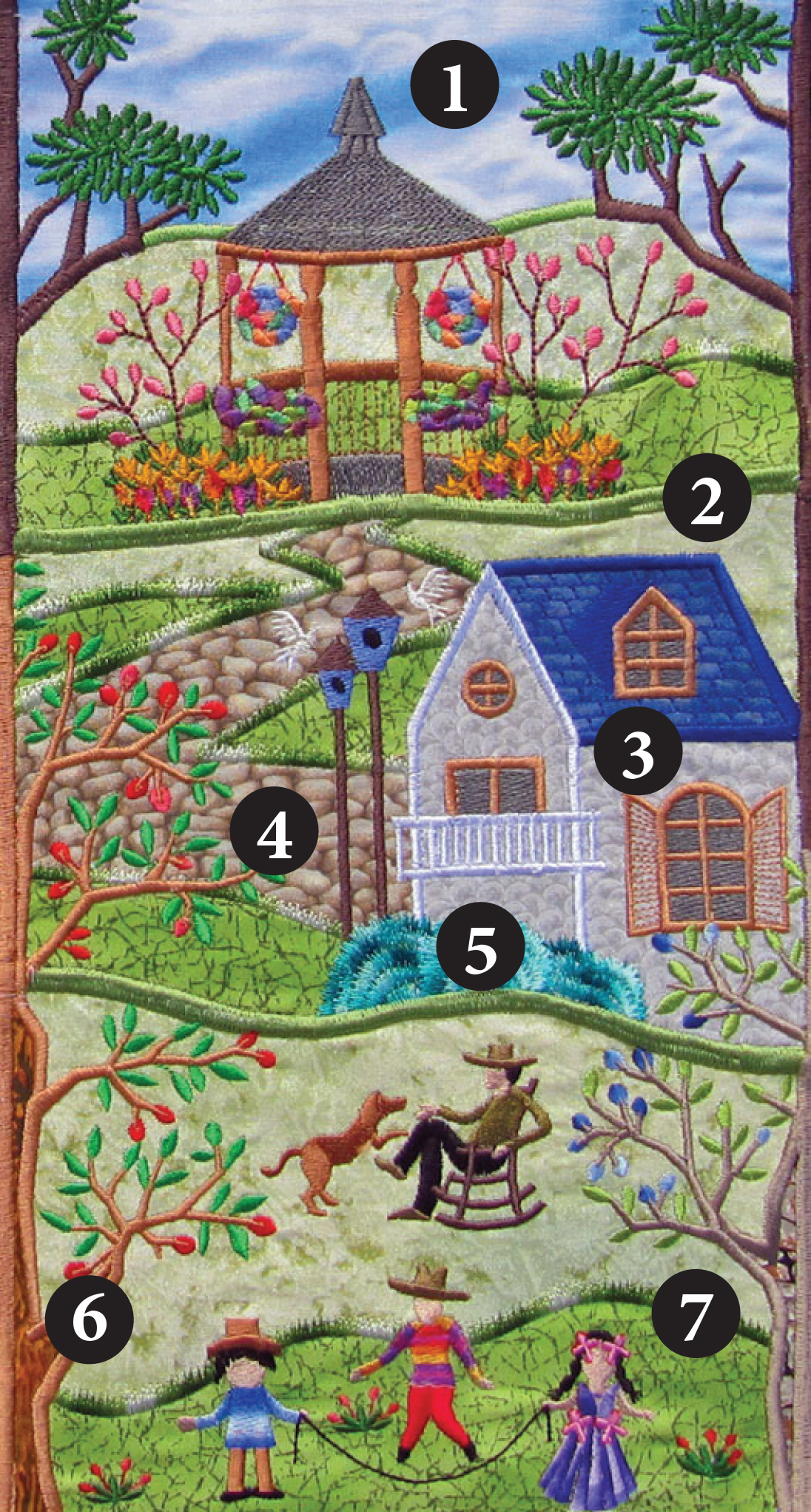 Novelty Fabrics Make the Landscape Embroidery Tips and Blog