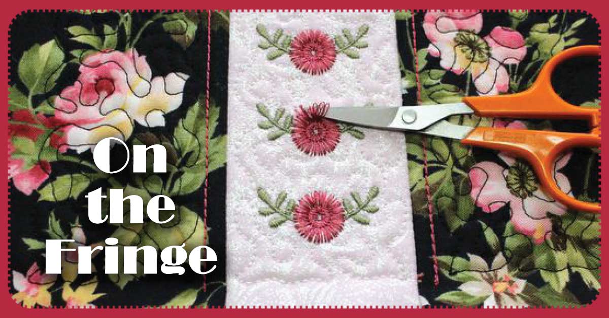Flowers it is all about the fringe  embroidery tips and blog Flowers it is all about the fringe  embroidery tips and blog